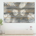 Wooden Palm Leaves Wall Art