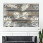Wooden Palm Leaves Wall Art