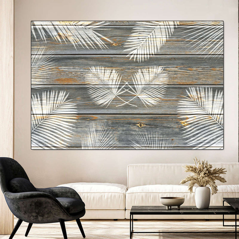 Wooden Palm Leaves Wall Art