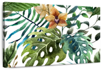 Wild Monstera Leaves Wall Art