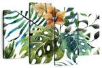 Wild Monstera Leaves Wall Art