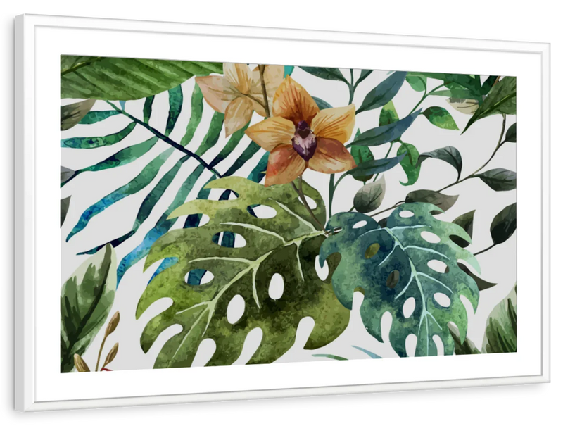 Wild Monstera Leaves Wall Art