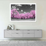 Pop Pink Forest Wall Art