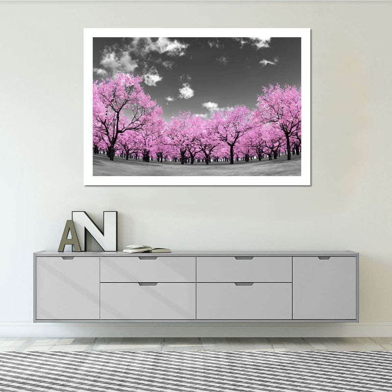 Pop Pink Forest Wall Art