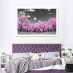 Pop Pink Forest Wall Art