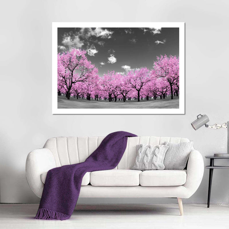 Pop Pink Forest Wall Art