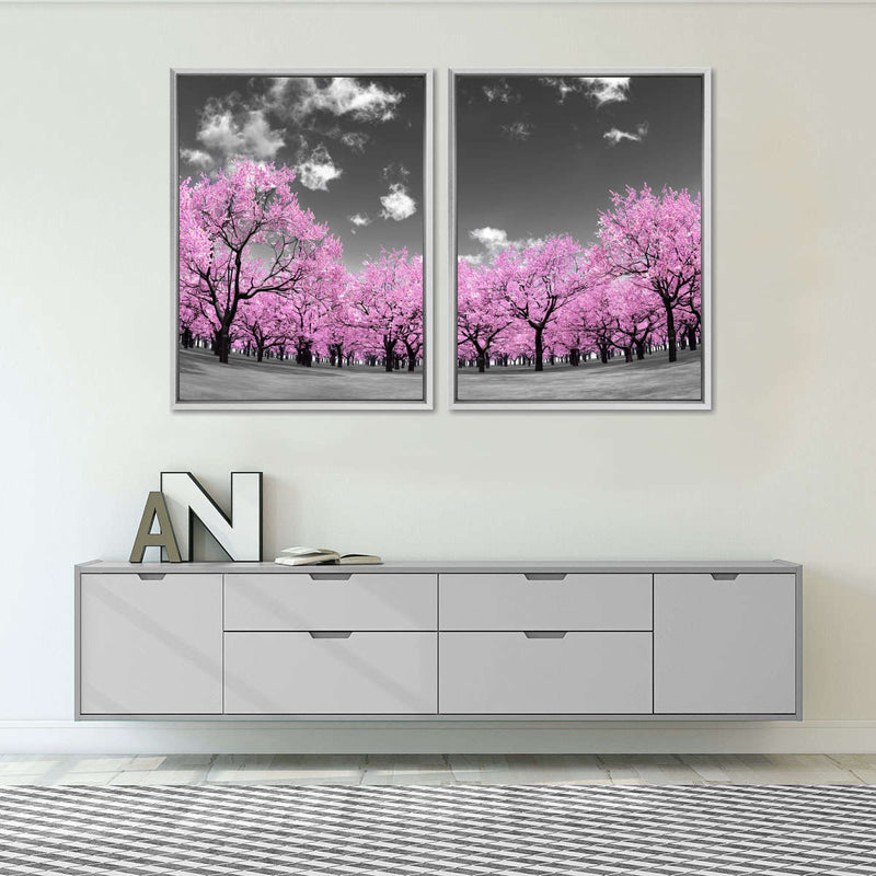 Pop Pink Forest Wall Art