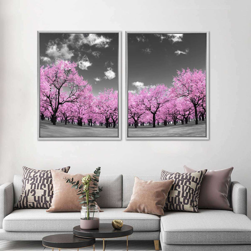 Pop Pink Forest Wall Art