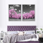 Pop Pink Forest Wall Art