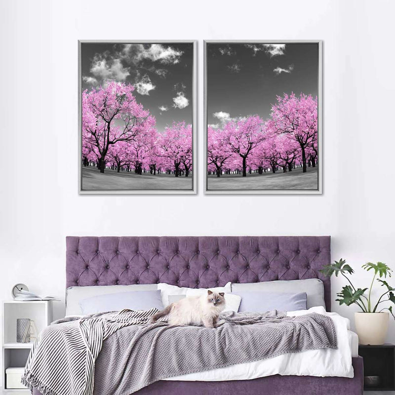 Pop Pink Forest Wall Art