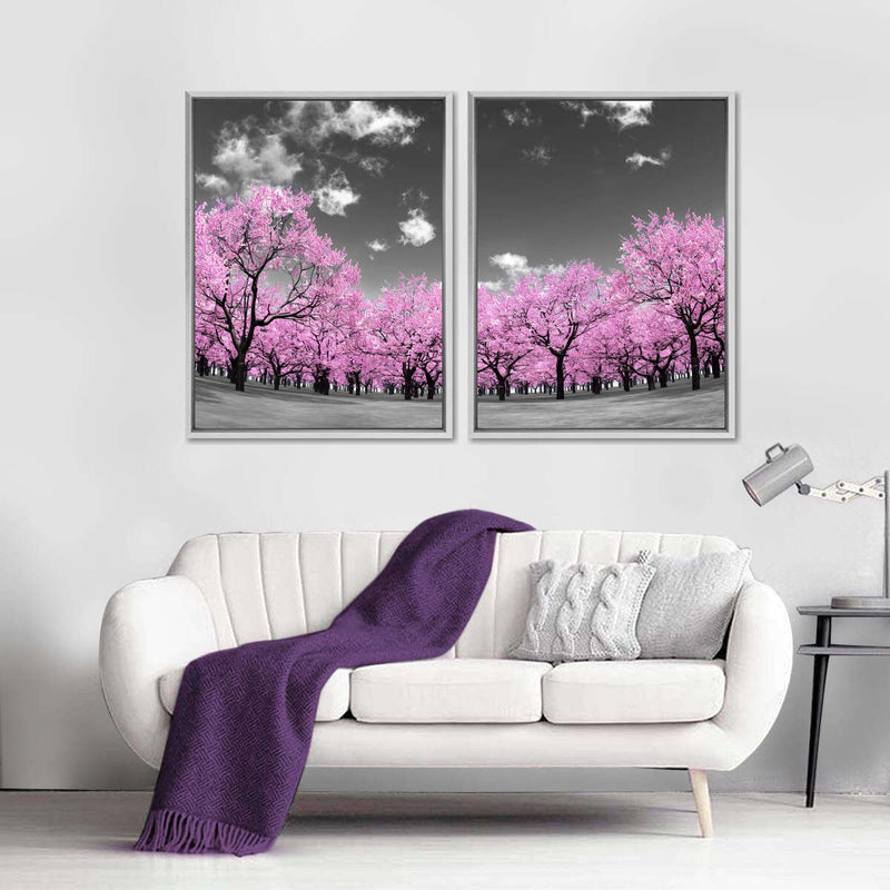Pop Pink Forest Wall Art