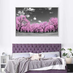 Pop Pink Forest Wall Art