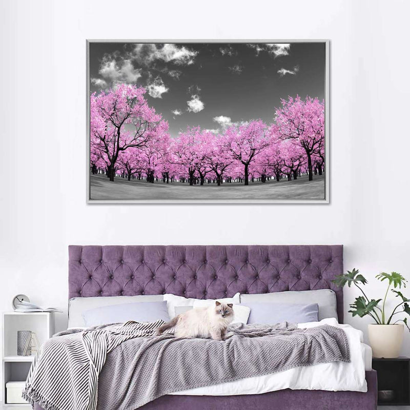 Pop Pink Forest Wall Art