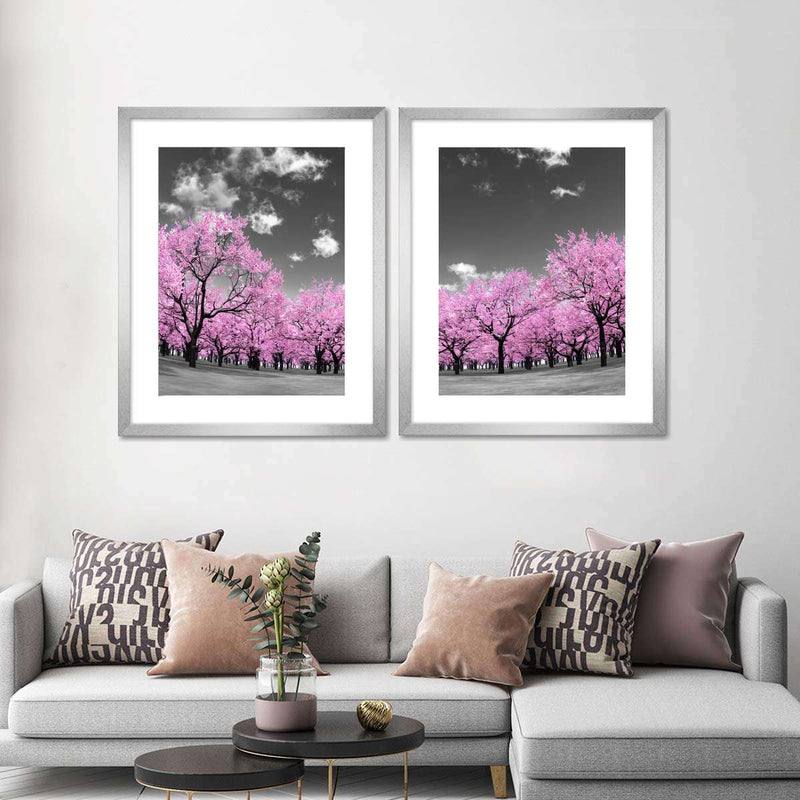 Pop Pink Forest Wall Art