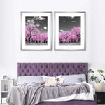 Pop Pink Forest Wall Art