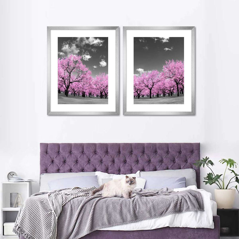 Pop Pink Forest Wall Art
