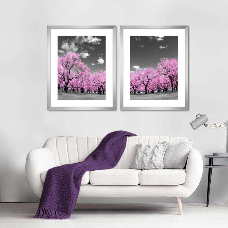 Pop Pink Forest Wall Art