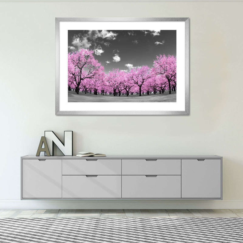 Pop Pink Forest Wall Art
