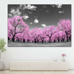 Pop Pink Forest Wall Art