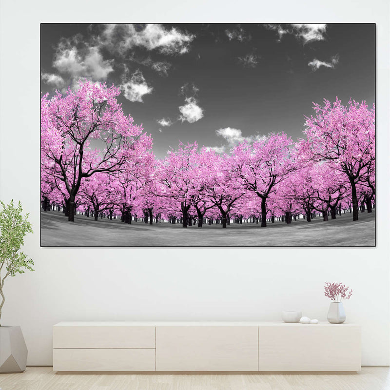 Pop Pink Forest Wall Art