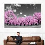 Pop Pink Forest Wall Art
