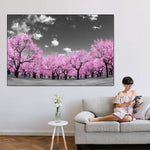 Pop Pink Forest Wall Art