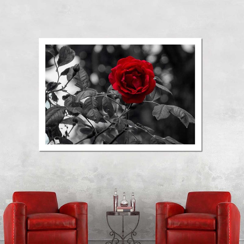 Lone Rose Pop Wall Art