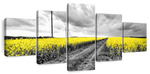 Pop Yellow Flower Field Wall Art
