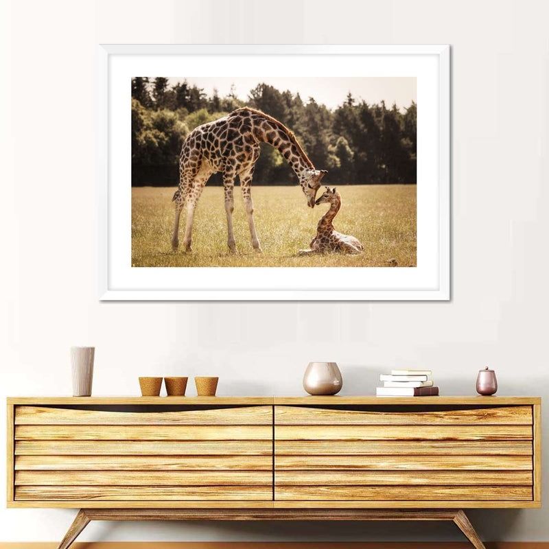 Loving Giraffes Wall Art