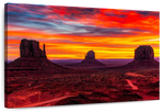 Monument Valley At Sunset Wall Art