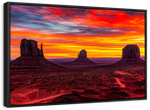 Monument Valley At Sunset Wall Art