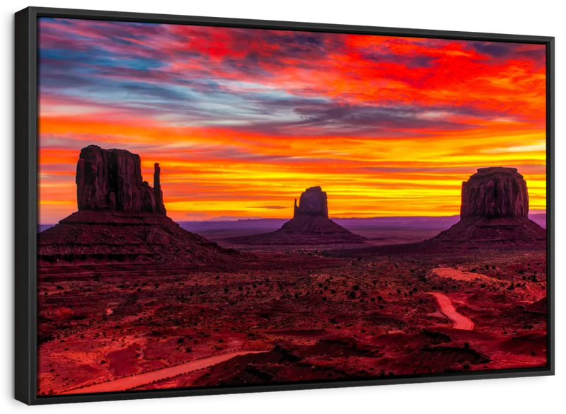 Monument Valley At Sunset Wall Art
