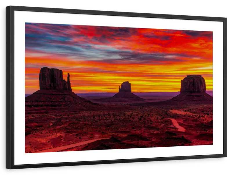 Monument Valley At Sunset Wall Art