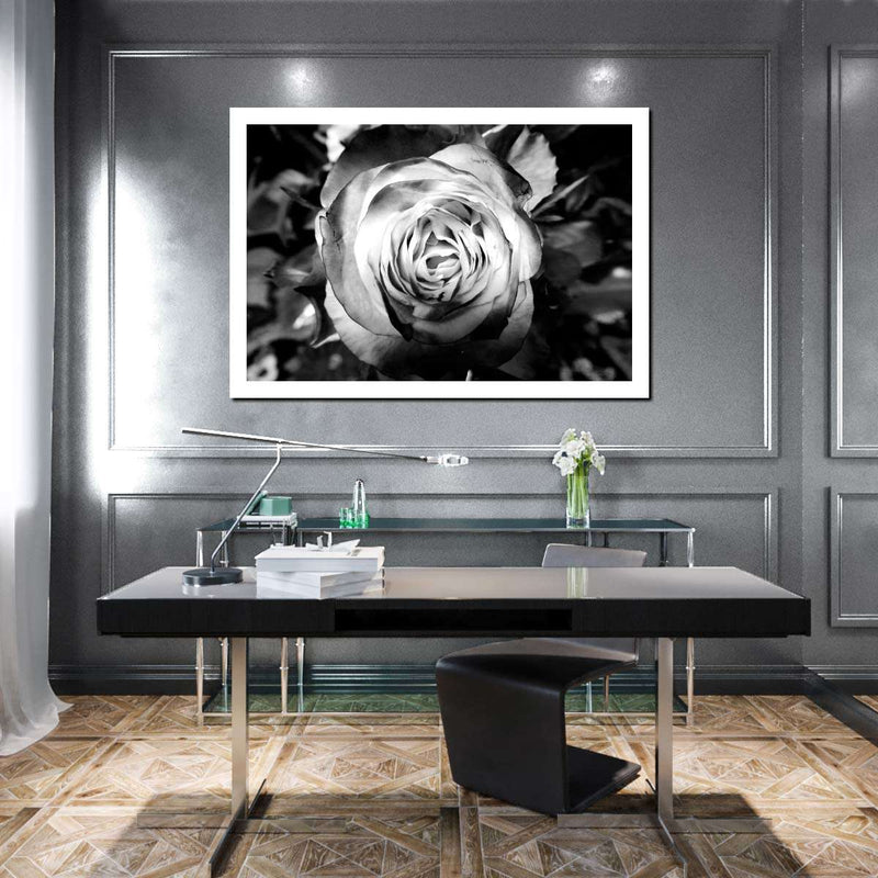 Monochromatic Rose Wall Art