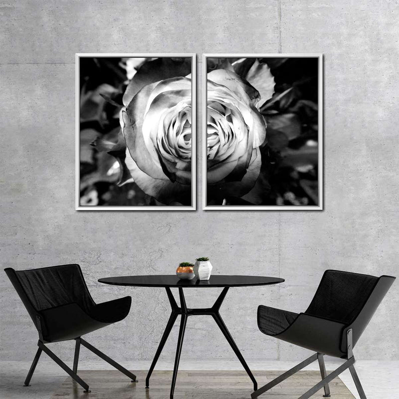 Monochromatic Rose Wall Art
