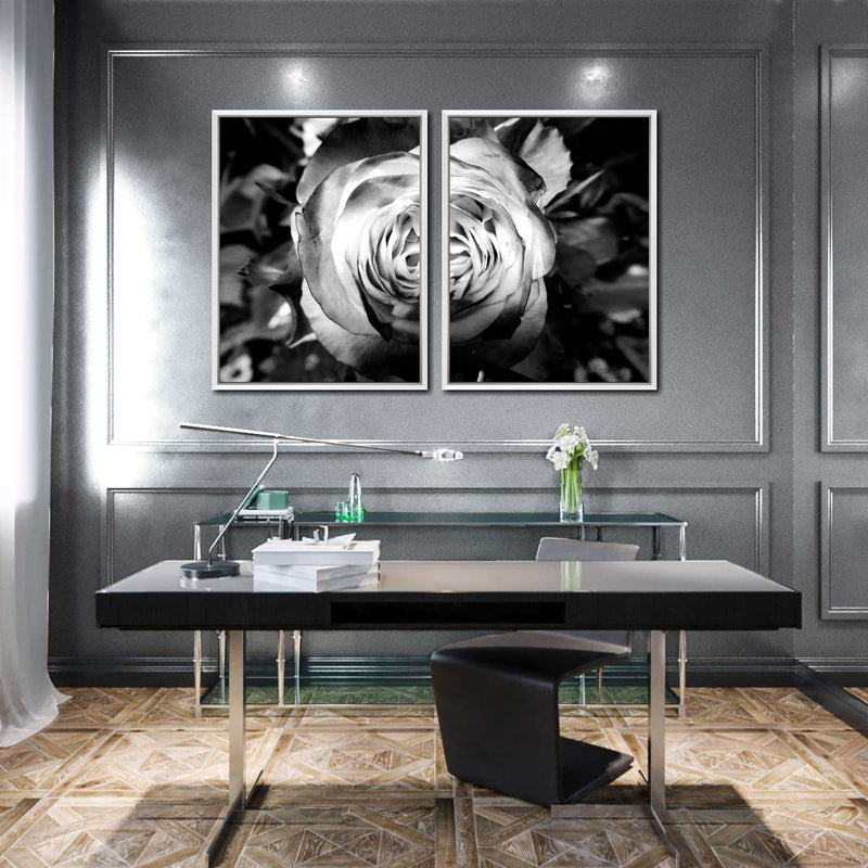 Monochromatic Rose Wall Art