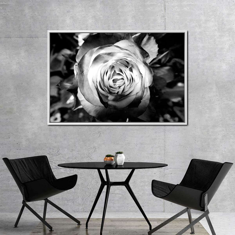 Monochromatic Rose Wall Art