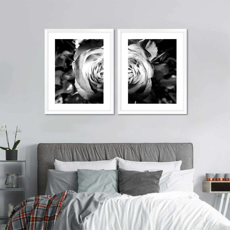 Monochromatic Rose Wall Art