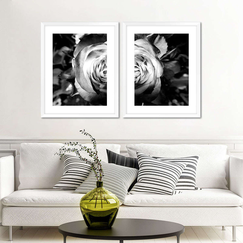 Monochromatic Rose Wall Art