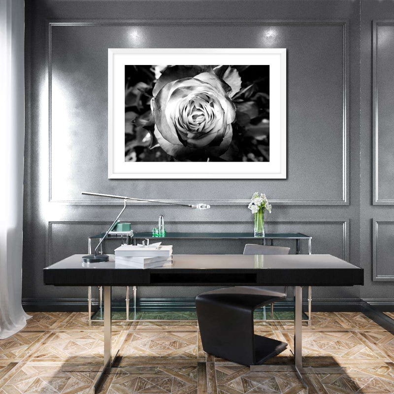Monochromatic Rose Wall Art