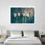Pristine White Tulips Wall Art