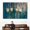 Pristine White Tulips Wall Art