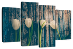 Pristine White Tulips Wall Art