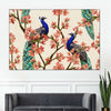 Royal Blue Peacocks Wall Art