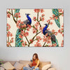 Royal Blue Peacocks Wall Art