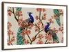 Royal Blue Peacocks Wall Art
