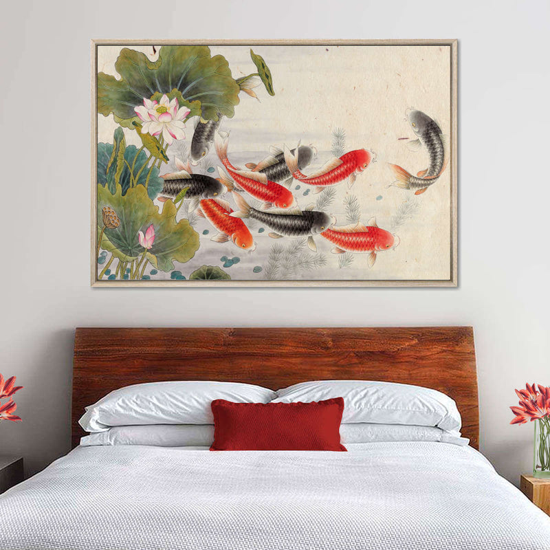 Japanese Koi Pond Wall Art