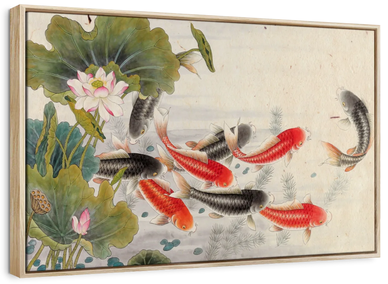 Japanese Koi Pond Wall Art