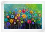Rainbow Flowers Wall Art