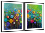 Rainbow Flowers Wall Art